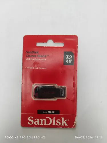 Cartão de memória SanDisk 32 GB cruzer Blade USB 2.0