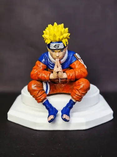 Miniatura Naruto 10cm Impressão 3D Pintada à Mão