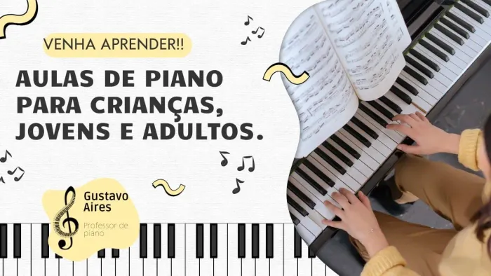 Aulas de piano e teclado.@gustaires.
