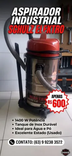 Vende-se aspirador de pó industrial SCHULZ ELEKTRO