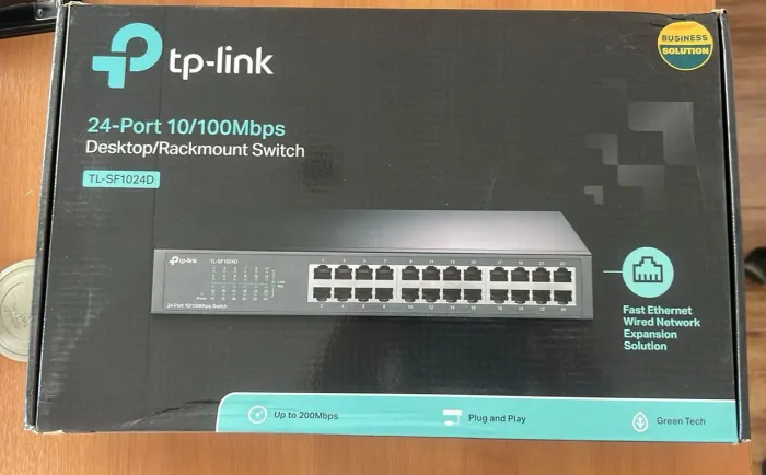 Switch Tplink 24 portas 10/100 mbps