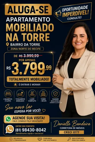 Alugo apartamento finamente mobiliado-2 quartos sendo 1 suite- Andar alto, nascente, lazer