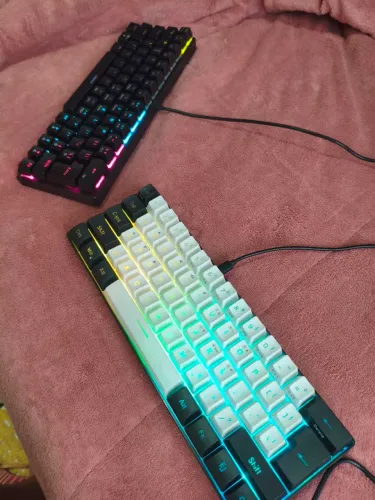 Teclado mecânico 60% switch azul