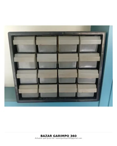 Gaveteiro Organizador 16 Gavetas Arqplast7001 Parafusos Pesca Bijuterias Modular Excelente