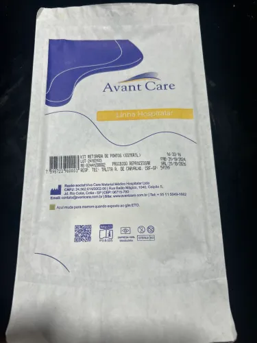 Kit de retirada de pontos ( Estéril ) Avant Care