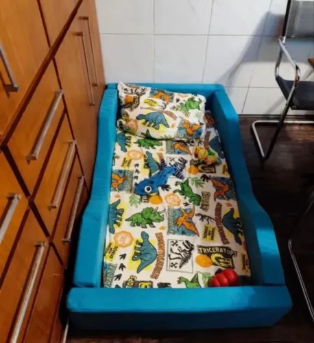Cama montesoriana infantil com zíper (lavável)
