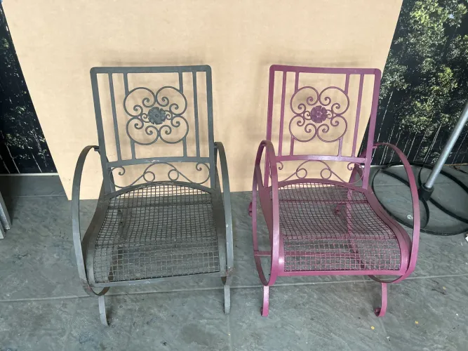Par de cadeiras perfeito para jardim 200$ o par