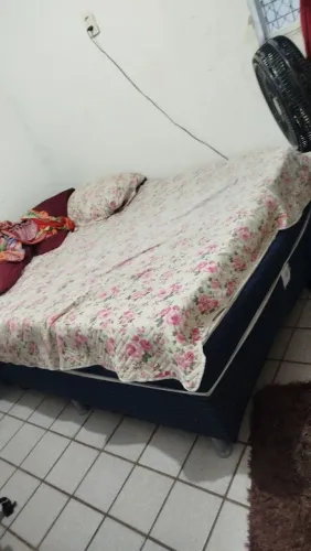 BASE CAMA BOX CASAL COM AVARIA 