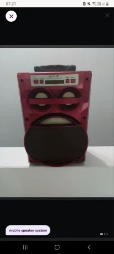 Caixa de som modelo speaker system