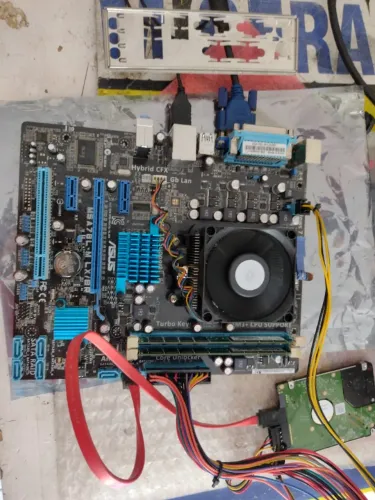 Kit AMD Asus placa mãe processador memória