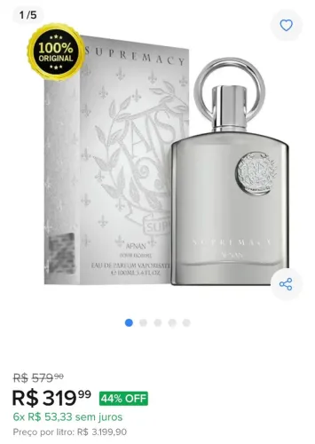 Afnan Supremacy Silver - Eau de Parfum - Perfume Masculino 100ml