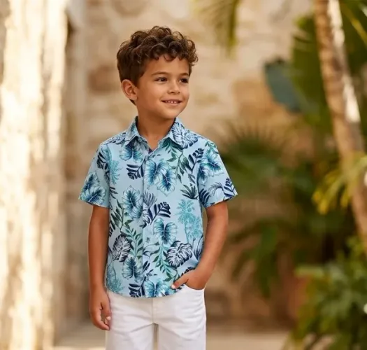 Camisa Infantil Menino Estampadas e Lisas