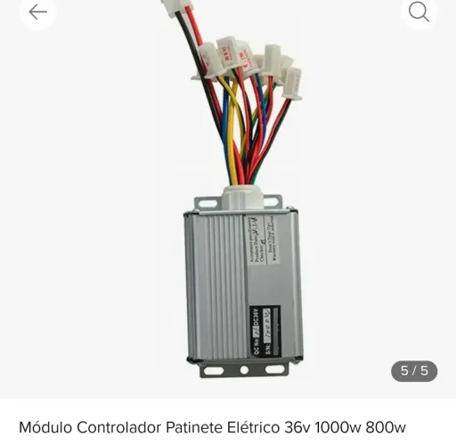 Módulo controlador de 36v para patinete elétrico de 800w ou 1000 w