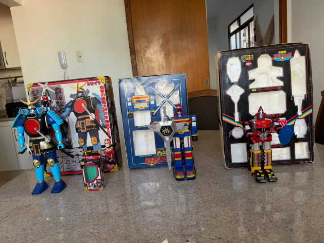 Robos Sentai Anos 80 Changeman , Jiraya e Goggle V 