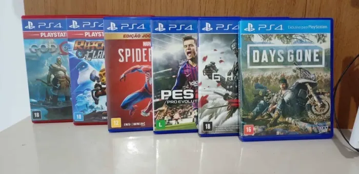 Vendo jogos de ps4 ou troco em controle 