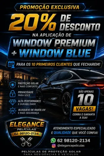 APLICAÇÃO DE PELICULAS DE RETENÇÃO DE CALOR RESIDÊNCIAIS E AUTOMOTIVAS
