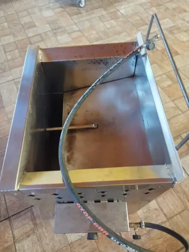 Fritadeira a gás água e óleo 