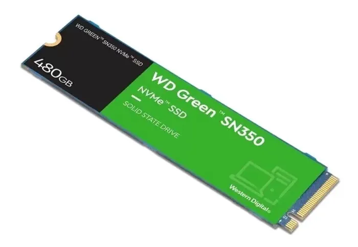 SSD WD Green SN350 480GB NVMe M.2 2280 para desempenho rápido Ultimas unidades