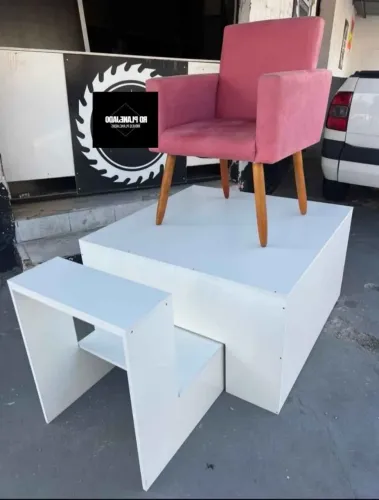 Poltrona Trono para Espaço de Manicure Luxuoso