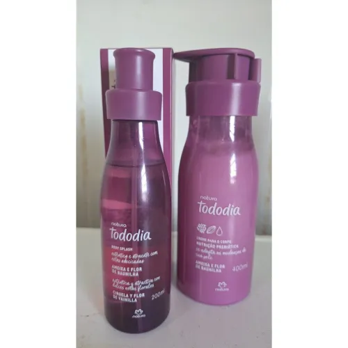 Kit hidratante + body splash ameixa e flor de baunilha