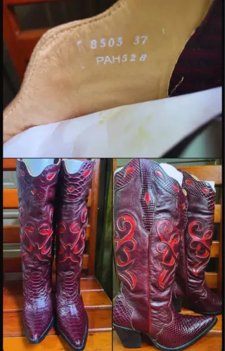 Bota Texana couro legítimo Beretta
