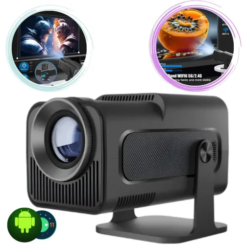 vendo projetor de imagem Android full HD 1080 vem junto tela de projeção grande top