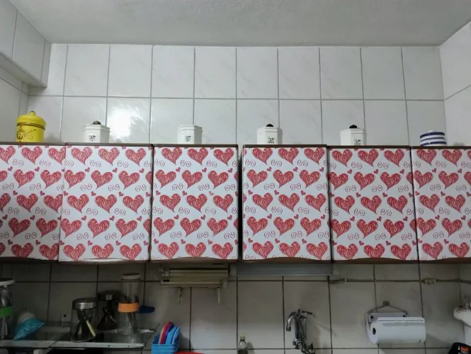 Armário de cozinha.