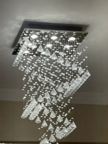 Lustre de Cristal lindíssimo ! Está Novinho !