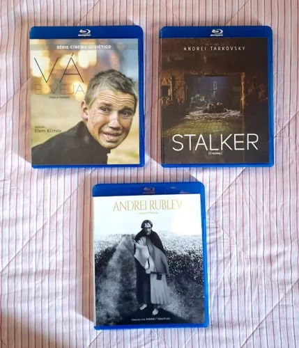 Blu-rays Stalker, Andrei Rublev e Vá e Veja