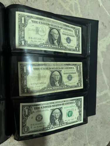 Cédulas de dólar antigo! Preços variados!