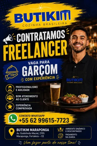 VAGA GARÇOM FREELANCER COPA 