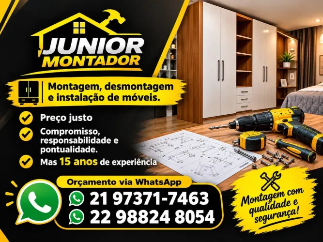 Montagem desmontagem moveis preço justo