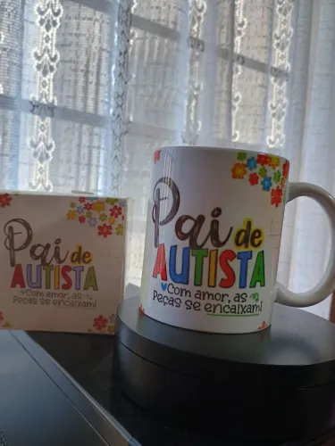 Xícara personalizada -Pai de Autista
