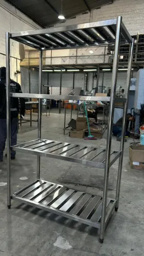 Estante Inox 1,80m Organização Cozinha Restaurante