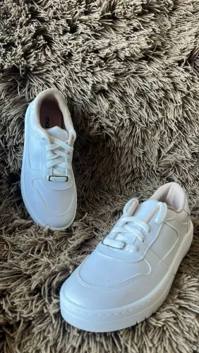 Moleca Casual Plataforma Branco - Tênis casual - Feminino ? tamanho 37