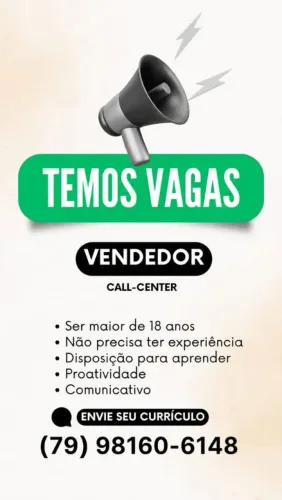 Vaga de Emprego de Call Center
