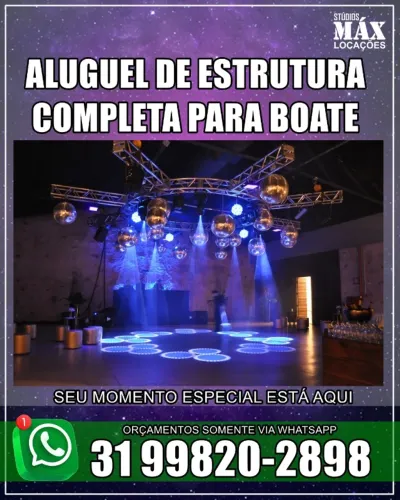 Aluguel de equipamentos para boates