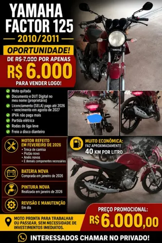 Motor 125 yamaha factor