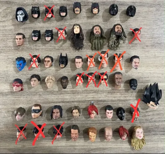 Heads 1/12 diversas ( 60 reais a unidade)