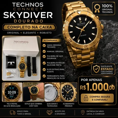 TECHNOS CONNECT SKYDIVER DOURADO