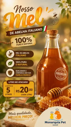 Mel abelha italiana puro