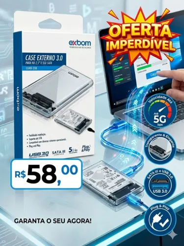 Vende-se Case para HD/ssd externo
