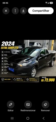 Fiat Strada Endurance 1.3 Flex 8V CS 2024