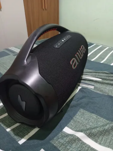 Caixa de som Aiwa boombox plus
