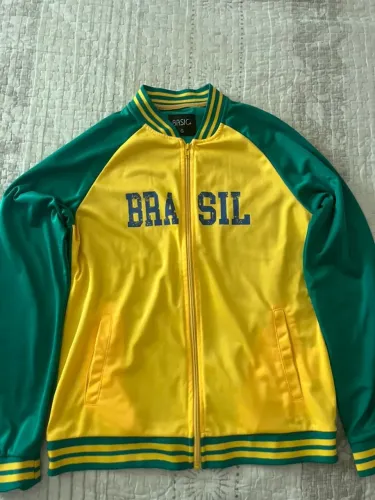 Casaco Brasil- tam G infantil