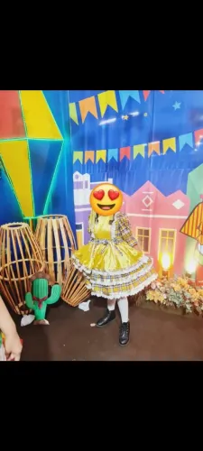 JUNINO VESTIDO USADO UMA VEZ
