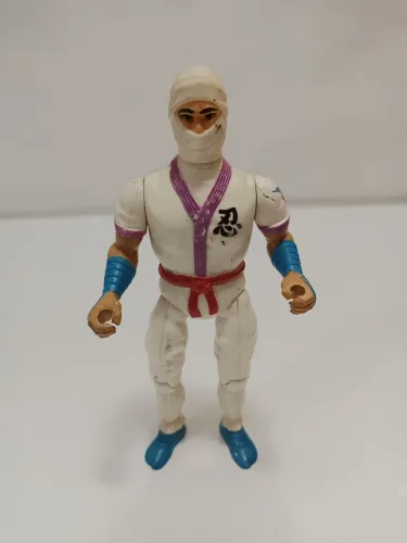 Boneco vintage dragão branco Glasslite 