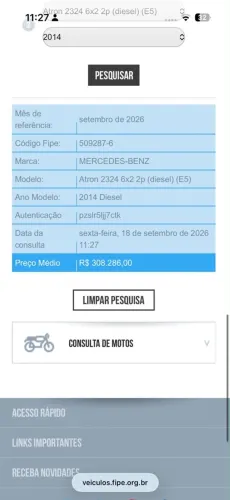 Caminhão a venda