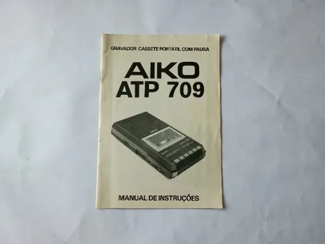 Manual de instruções Gravador Cassete Aiko ATP 709