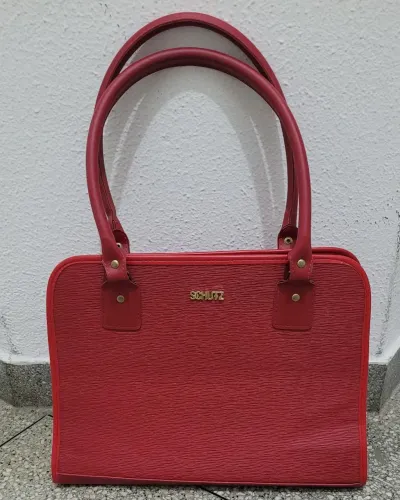 Bolsa Schutz vermelha Tote feminina 
